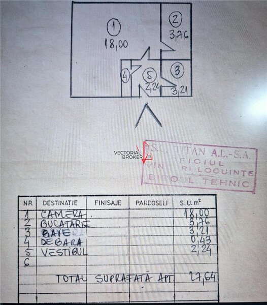 Titan, Piata Minis, garsoniera bloc mixt, 10 minute metrou.